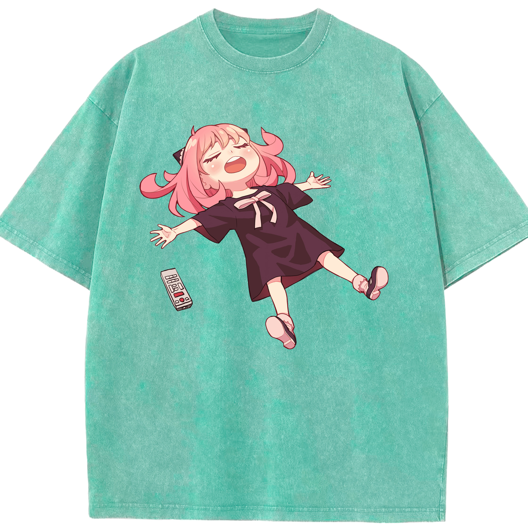 （画像用） SPY×FAMILY间谍家家酒 綿100% ヴィンテージ風 半袖Tシャツ（フロントプリント）